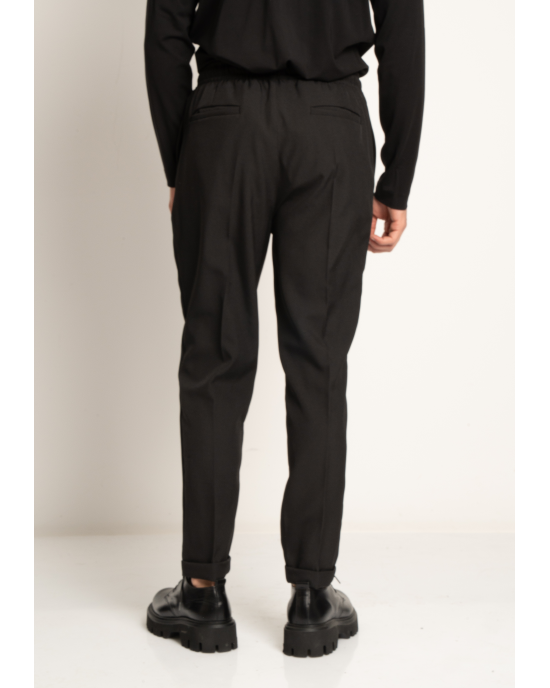 Παντελόνι Vittorio Verrato μαύρο CASUAL