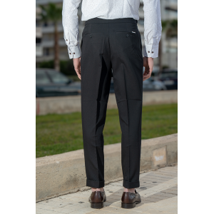 Παντελόνι Vittorio Mezzano μαύρο