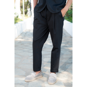 Παντελόνι Vittorio Jenoa μαύρο