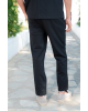 Παντελόνι Vittorio Jenoa μαύρο CASUAL