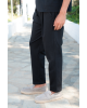 Παντελόνι Vittorio Jenoa μαύρο CASUAL