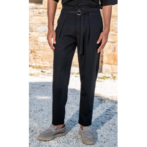 Παντελόνι Vittorio Boretto μαύρη