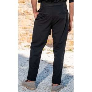 Παντελόνι Vittorio Boretto μαύρη