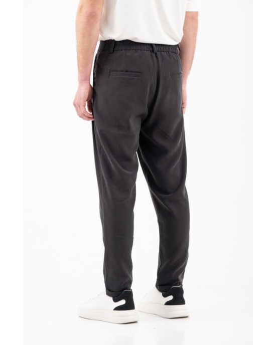 Παντελόνι Vittorio Grosseto μαύρο CASUAL