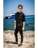 Παντελόνι Montavero μαύρο ΥΦΑΣΜΑΤΙΝΑ