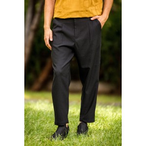 Παντελόνι Vittorio Barezzi μαύρο Παντελόνι Vittorio Barezzi μαύρο