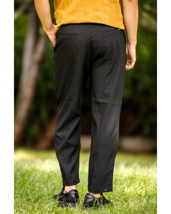 Παντελόνι Vittorio Barezzi μαύρο CASUAL Παντελόνι Vittorio Barezzi μαύρο CASUAL