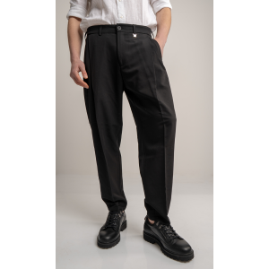 Παντελόνι Vittorio Bomerano μαύρο