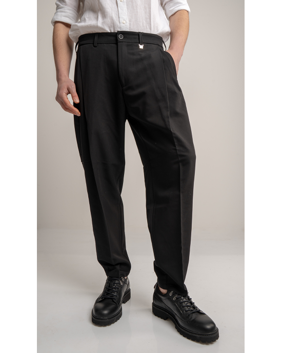 Παντελόνι Vittorio Bomerano μαύρο CASUAL