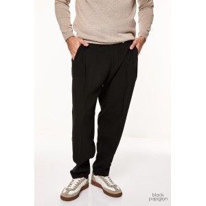 Παντελόνι Vittorio Bomerano μαύρο