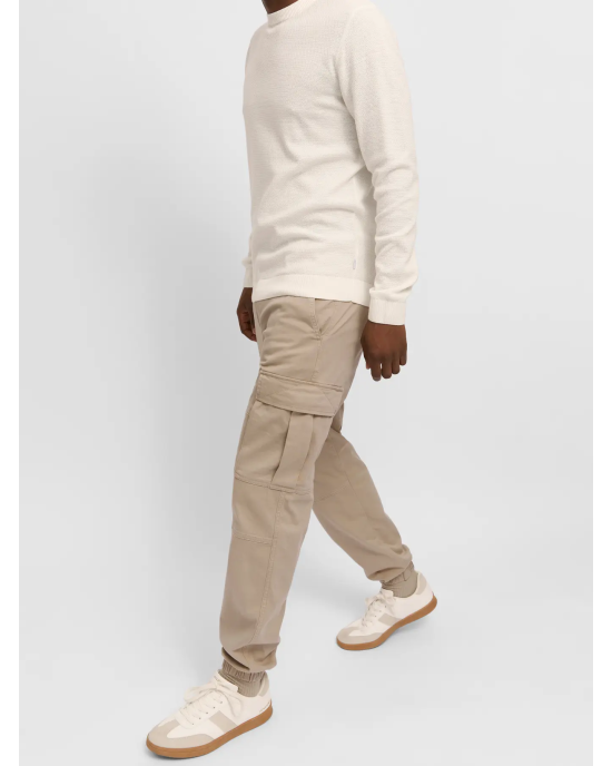 Παντελόνι Jack N Jones μπεζ CASUAL