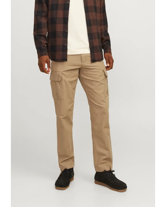 Παντελόνι Cargo Jack N Jones μπεζ CASUAL