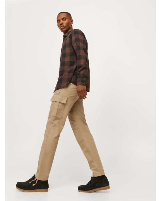 Παντελόνι Cargo Jack N Jones μπεζ CASUAL