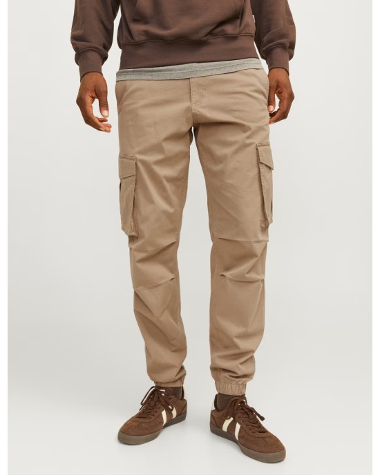 Παντελόνι Cargo Jack N Jones μπεζ CASUAL