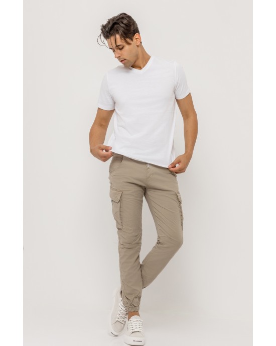 Παντελόνι cargo Cover μπεζ CASUAL