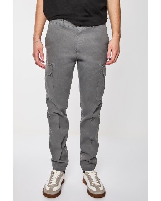 Παντελόνι cargo Over/D γκρι CASUAL