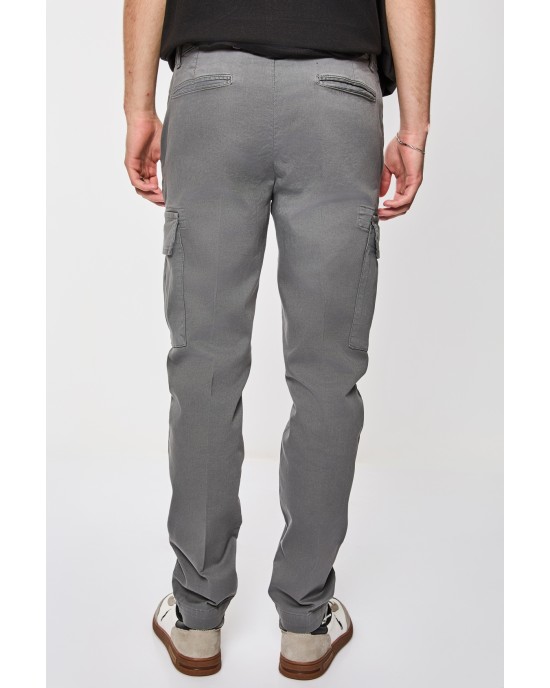 Παντελόνι cargo Over/D γκρι CASUAL