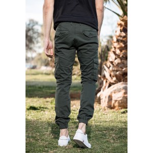 Παντελόνι cargo χακί Παντελόνι cargo χακί