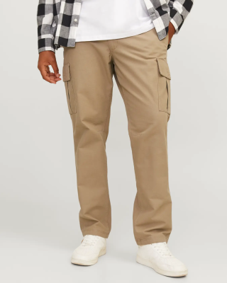 Παντελόνι Cargo Jack N Jones Plus Size χακί