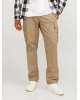 Παντελόνι Cargo Jack N Jones Plus Size χακί CASUAL