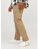 Παντελόνι Cargo Jack N Jones Plus Size χακί CASUAL