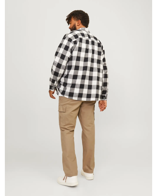 Παντελόνι Cargo Jack N Jones Plus Size χακί CASUAL