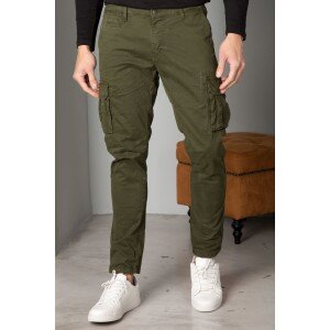 Παντελόνι cargo χακί Παντελόνι cargo χακί