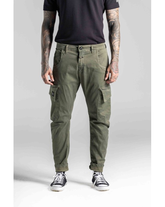 Παντελόνι cargo COSI χακί CASUAL