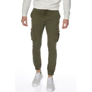 Παντελόνι cargo χακί Παντελόνι cargo χακί