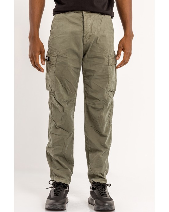 Παντελόνι cargo Cover χακί CASUAL
