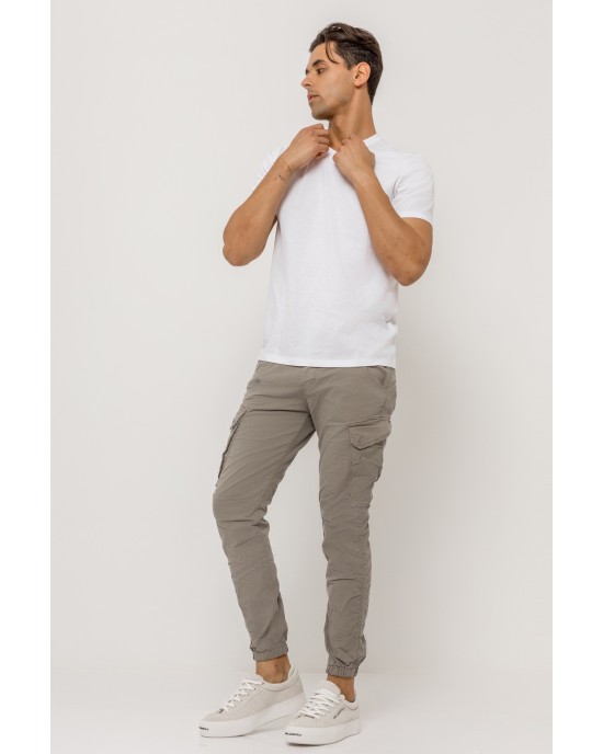 Παντελόνι cargo Cover χακί CASUAL