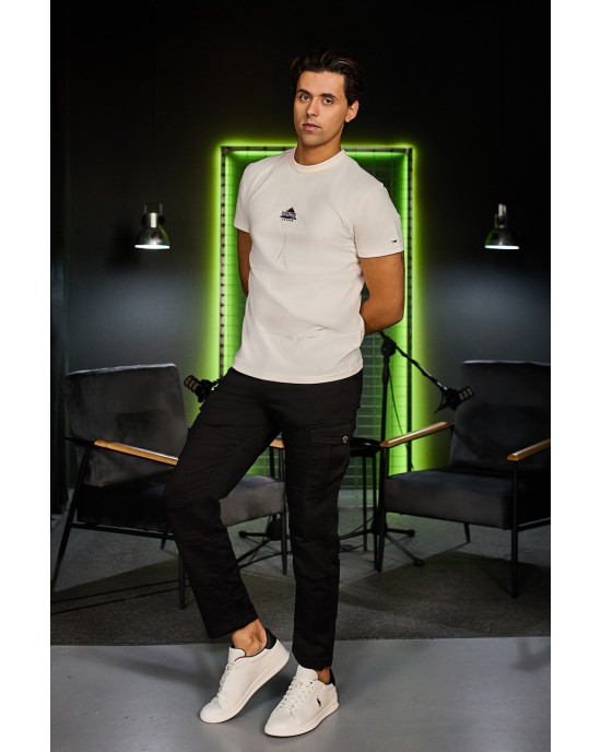 Παντελόνι Cargo Marcus μαύρο CASUAL