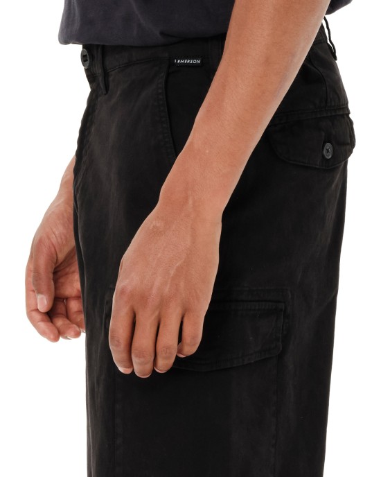 Παντελόνι Emerson μαύρο CASUAL