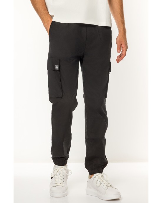 Παντελόνι Calvin Klein μαύρο CASUAL