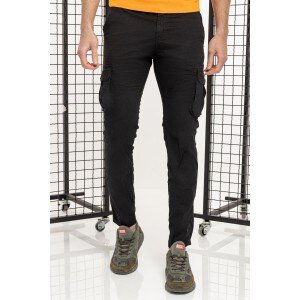 Παντελόνι cargo μαύρο Παντελόνι cargo μαύρο