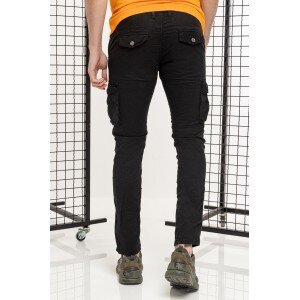 Παντελόνι cargo μαύρο Παντελόνι cargo μαύρο