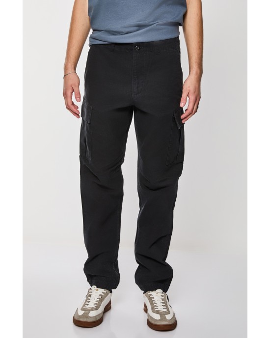 Παντελόνι Jack N Jones μαύρο CASUAL