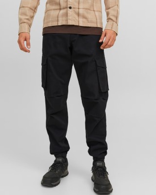 Παντελόνι Cargo Jack N Jones μαύρο