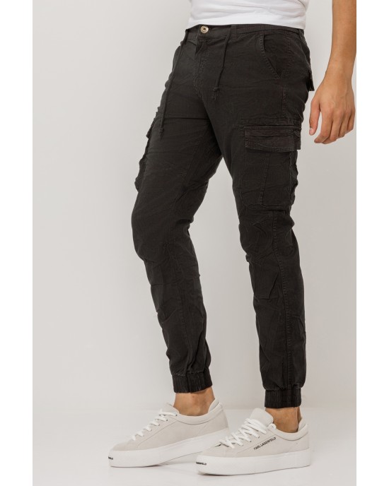Παντελόνι cargo μαύρο CASUAL