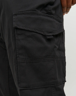 Παντελόνι Cargo Jack N Jones Plus Size μαύρο