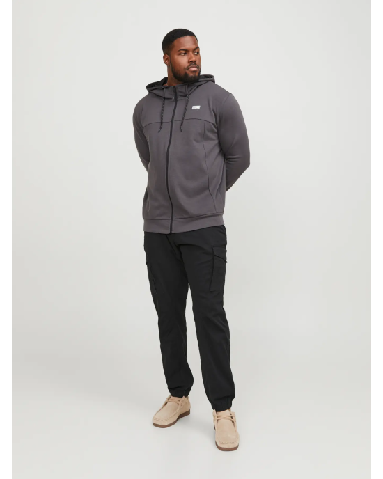Παντελόνι Cargo Jack N Jones Plus Size μαύρο CASUAL