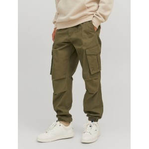 Παντελόνι Cargo Jack N Jones λαδί