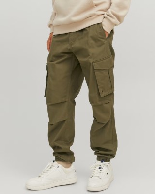 Παντελόνι Cargo Jack N Jones λαδί