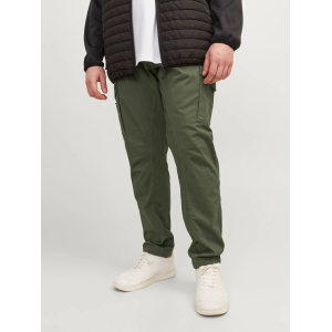 Παντελόνι Cargo Jack N Jones Plus Size λαδί