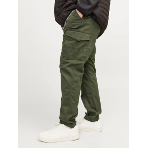 Παντελόνι Cargo Jack N Jones Plus Size λαδί