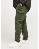 Παντελόνι Cargo Jack N Jones Plus Size λαδί CASUAL