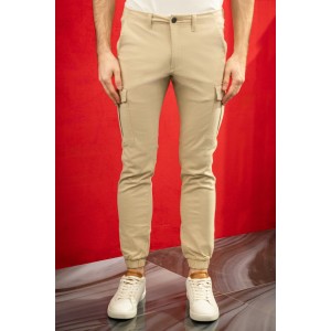 Παντελόνι Jack N Jones εκρού Παντελόνι Jack N Jones εκρού