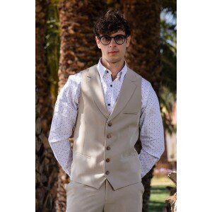 Γιλέκο Vittorio Diverso μπεζ Γιλέκο Vittorio Diverso μπεζ