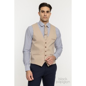 Γίλεκο Vittorio Bonnato μπεζ