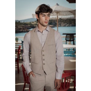 Γιλέκο Vittorio Parma μπεζ